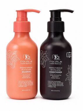 Royale Hair Rescue Argan Oil Shampoo Conditioner Set Keratin Repair Anti Frizz
